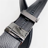 Men's leather business Automatic Buckle Belt